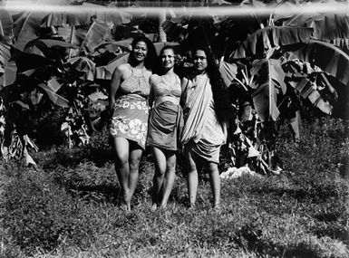 [Three Pacific Island women portrait]