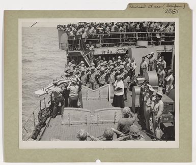 Burial At Sea Aboard a Coast Guard-Manned Transport