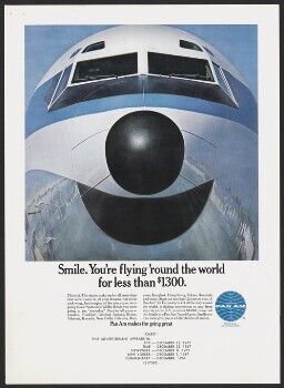 Smile. You're flying 'round the world for less than $1300.