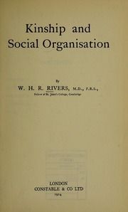 Kinship and social organisation