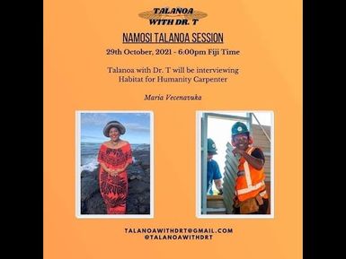 MARIA DAU VECENAVUKA - 1ST WOMAN CARPENTER & BUILDER: HABITAT FOR HUMANITY (29/10/2021)