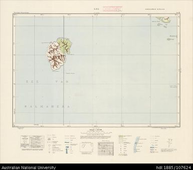 Indonesia, Western New Guinea, Gag, Series: Nederlands-Nieuw-Guinea, Sheet 6-B, 1957, 1:100 000