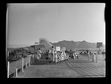 Pan American Airways Polar Flight on tarmac at airport, Nadi, Fiji