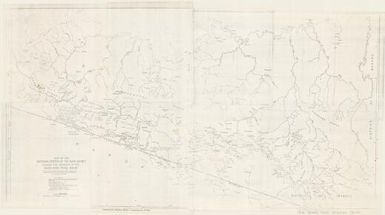 Map of the southern portion of the Sepik District shewing the journeys of the Hagen-Sepik Patrol, 1938-39 (J.R. Black Map Collection / Item 134)