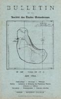 Bulletin de la Société des Études Océaniennes numéro 139