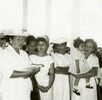 Inauguration of the Tahitian church of Noumea : the choir