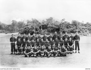 Torokina, Bougainville. 1945-11-03. Members of 253 Supply Depot Platoon, British Commonwealth Occupation Force, before their departure to Japan