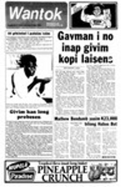 Wantok Niuspepa--Issue No. 0613 (March 22, 1986)