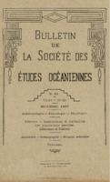Bulletin de la Société des Études Océaniennes numéro 61