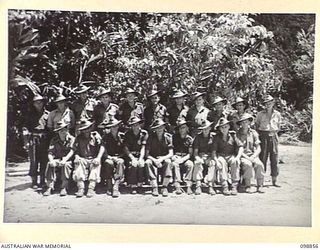 FAURO ISLAND, BOUGAINVILLE AREA. 1945-11-12. MEMBERS OF NO. 6 PLATOON (ADMINISTRATIVE), HEADQUARTERS COMPANY, 7 INFANTRY BATTALION