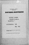 Patrol Reports. Chimbu District, Kundiawa, 1962 - 1963