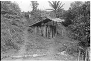 Shelter on trail from hamlet