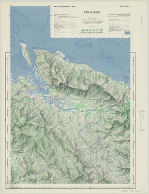 Carte de la Nouvelle Caledonie 150 000: Pam-Ouégoa