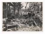 Postwar debris left at Rabaul, 1949