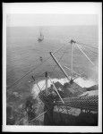 Derrick for landing passengers and freight at Spreckles' sugar plantation, Hawaii, 1907