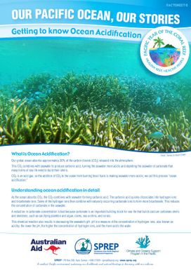 Our Pacific Ocean, Our Stories: Getting to know Ocean Acidification - Factsheet 6.