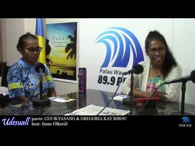 UDESUALL TALK SHOW with CES IKYASANG & GREGORIA KAY RIROU (27OCT23)