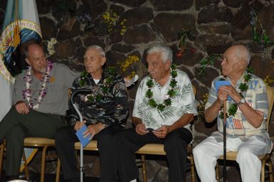 [Assignment: 48-DPA-09-28-08_SOI_K_NPS_Vol_AZ] President's Call to Service Award ceremony and reception for volunteers at the U.S.S. Arizona Memorial, Pearl Harbor, Honolulu, Hawaii, with Secretary Dirk Kempthorne [joining the National Park Service's Chief Historian for the Memorial, Daniel Martinez, among the dignitaries on hand] [48-DPA-09-28-09_SOI_K_NPS_Vol_AZ_IOD_4618.JPG]