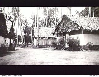 BUNA. 1943. LIVING QUARTERS FOR MEMBERS OF THE 2/11 AUSTRALIAN GENERAL HOSPITAL ON BUNA