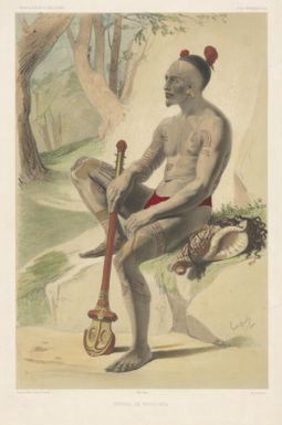 Naturel de Nouka-Hiva / dessine par LeBreton ; lith. par E. Lasalle