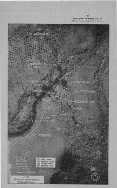 [Aerial photographs relating to the Japanese occupation and defense areas in Lae, Papua New Guinea, 1943] (129)