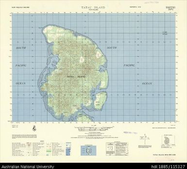 Papua New Guinea, New Ireland, Tatau Island, Series: AMS T795, Sheet 6149 I, 1964, 1:50 000