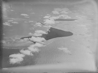 [Aerial view of sea and islands]