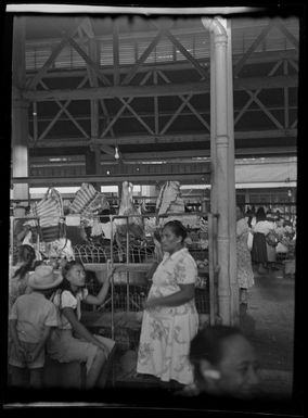 Market scene, Papeete, Tahiti