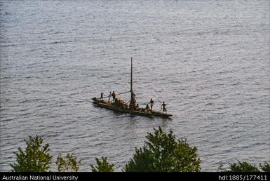 Port Moresby - near Kila Beach - Native Canoe