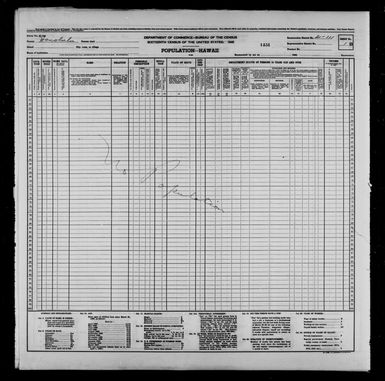 1940 Census Population Schedules - Hawaii - Honolulu County - ED 2-111