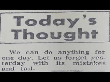 Hawaiʻi's 35-Year-Old Newspaper Column, "Today's Thought" | Home is Here | PBS HAWAIʻI