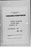 Patrol Reports. Bougainville District, Kieta, 1962 - 1963