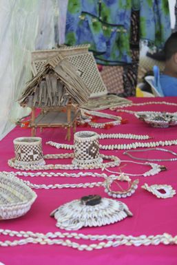 Kiribati handicrafts on display at Pasifika Festival, 2016.