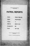 Patrol Reports. Western Highlands District, Wapenamanda, 1967 - 1968