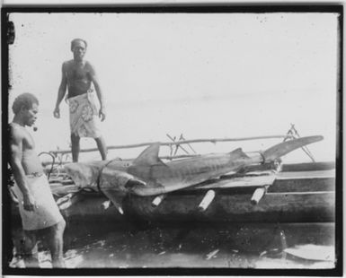 “Hay Acided on a” Canoe, "2 Men Standing Inside. Clothing. Clothes. Pipa. : See photon. 4349-4351and 4352: 1-7. "