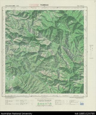 New Caledonia, Paimboas, Sheet SF-58-III-4a, 1:50 000