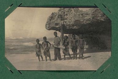 Boys with model boat.  From the album: Banaba (Ocean Island)