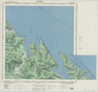 Carte de la Nouvelle Caledonie 150 000: Kouaoua