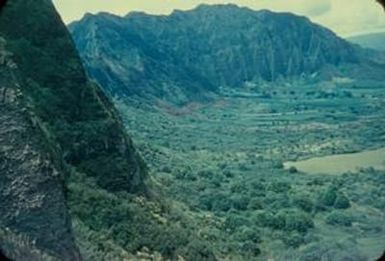 [Landscape of cliffside of Nuʻuanu Pali, United States]
