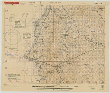 Island of Guam: Agat Bay - Special Air and Gunnery Target Map