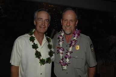 [Assignment: 48-DPA-09-28-08_SOI_K_NPS_Vol_AZ] President's Call to Service Award ceremony and reception for volunteers at the U.S.S. Arizona Memorial, Pearl Harbor, Honolulu, Hawaii, with Secretary Dirk Kempthorne [joining the National Park Service's Chief Historian for the Memorial, Daniel Martinez, among the dignitaries on hand] [48-DPA-09-28-09_SOI_K_NPS_Vol_AZ_IOD_4687.JPG]
