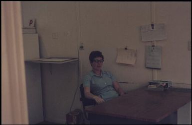 Inside the medical centre, (liklik haus sik) (1) : Bougainville Island, Papua New Guinea, April 1971 / Terence and Margaret Spencer