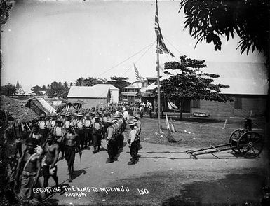 Escorting the Samoan King, Malietoa Tanumafili I