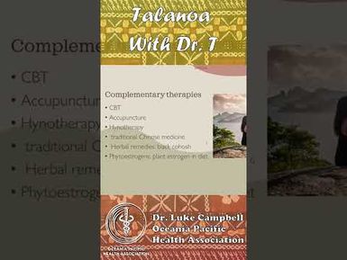 PART 2 MENOPAUSE & THERAPIES - Talanoa With Luke