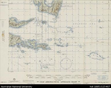 Papua New Guinea, New Guinea, Gigowa, Aeronautical Approach Chart Series, Sheet 1096 C-II-G, 1957, 1:250 000