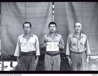 RABAUL, NEW BRITAIN, 1946-02-21. IDENTIFICATION PHOTOGRAPH OF SUSPECTED JAPANESE WAR CRIMINALS