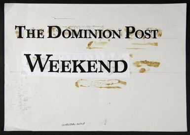 Submissions for Dominion Post Lettering Designs