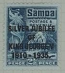 Stamp: Samoan Two and a Half Pence