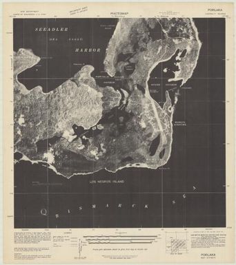 Special map Admiralty Islands (Porlaka , back)