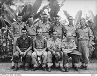 TOROKINA, BOUGAINVILLE, 1945-07-16. A GROUP OF MEDICAL OFFICERS ON THE STAFF OF 106 CASUALTY CLEARING STATION